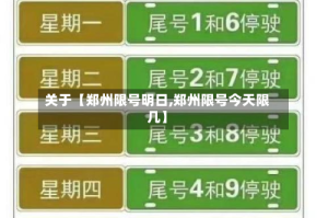 关于【郑州限号明日,郑州限号今天限几】