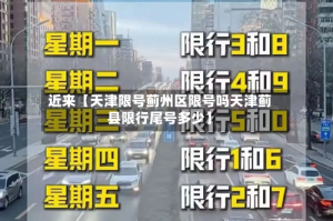 近来【天津限号蓟州区限号吗天津蓟县限行尾号多少】