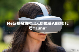Meta据报将推出无摄像头AI眼镜 代号“Luna”