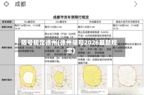 限号规定徐州(徐州限号2026最新规定)-第2张图片