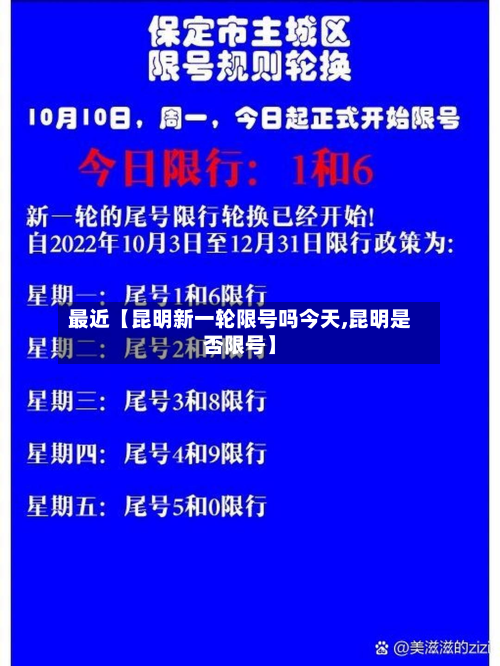 最近【昆明新一轮限号吗今天,昆明是否限号】-第1张图片