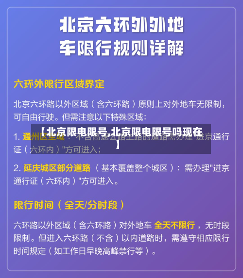 【北京限电限号,北京限电限号吗现在】-第1张图片