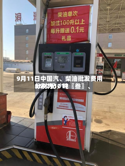9月11日中国汽、柴油批发费用分别为1017〖叁〗、8697元／吨-第1张图片