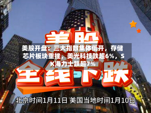 美股开盘：三大指数集体低开	，存储芯片板块重挫，美光科技跌超6%，SK海力士跌超7%-第2张图片