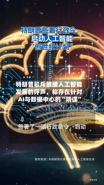 特朗普驳斥放缓人工智能发展的呼声，称存在针对AI与数据中心的“阴谋	”-第3张图片