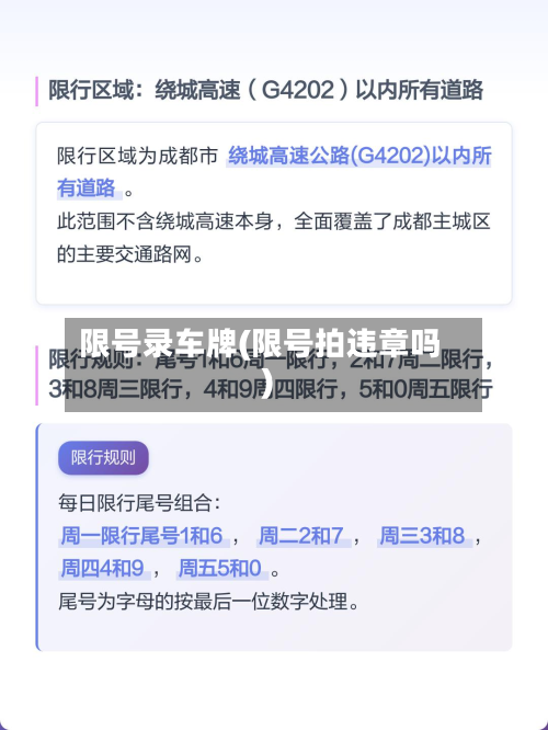 限号录车牌(限号拍违章吗)-第2张图片