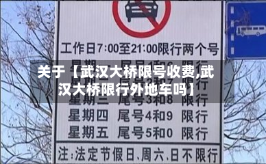 关于【武汉大桥限号收费,武汉大桥限行外地车吗】-第1张图片
